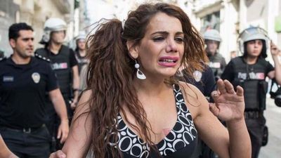 Protestors in Turkey take to the streets following the murder of transactivist Hande Kader