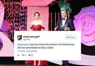 There’s a lot of love for the Sydney Rose after her powerful statement on last night’s Rose Of Tralee