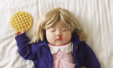 This mum dressed her baby up when she was asleep and it’s hilarious