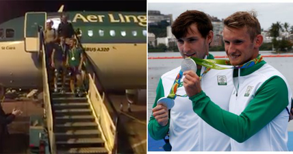 The O’Donovan brothers have just arrived home to massive crowds of well-wishers