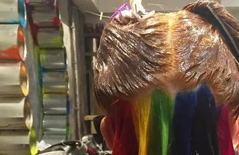 ‘Hidden rainbow hair’ has arrived and it is EVERYTHING