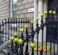 Someone put a load of apples outside Fine Gael offices