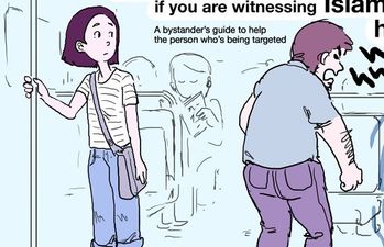 This cartoon perfectly shows what to do when you see someone being harassed in public