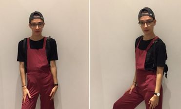 This student went to extreme measures to get the perfect yearbook photo