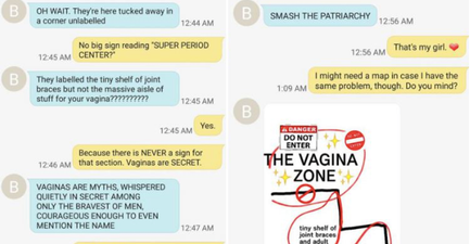 People are loving these texts from a mother and daughter talking about tampons