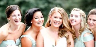 This bridal party replaced bouquets with something great at this wedding