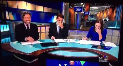 These news readers can’t stop laughing when covering a story about a ‘goat man’
