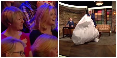 Viewers were cracking up as Francis Brennan tried to make up a duvet set on ‘The Late Late Show’