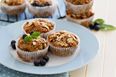 These banana cinnamon muffins are PERFECT for a morning snack