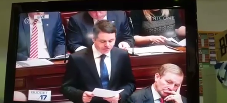 One TD made quite an unusual noise  in the Dáil after the announcement of sheep welfare scheme