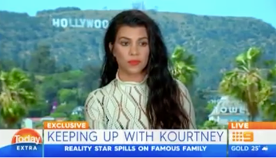 Kourtney Kardashian blanks TV host who asks about Kim in awkward interview