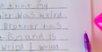 Six-year-old girl writes letter after someone says her brother is weird
