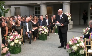 Bride’s granddad was her ‘flower girl’ and it was adorable