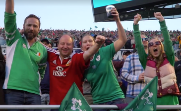 Ireland’s iconic win over New Zealand has been captured in this stunning video