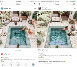 This blogger noticed a woman is taking the exact same photos as her all around the world