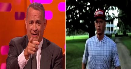 Tom Hanks’ recreation of a scene from Forrest Gump on Graham Norton was brilliant