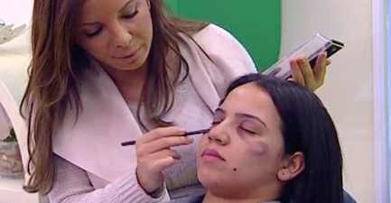 Moroccan TV channel gave viewers make-up tips on how to cover up domestic violence