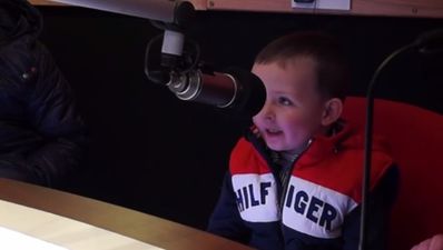 Cork toddler on the radio talking about Santa is the best thing you’ll see today