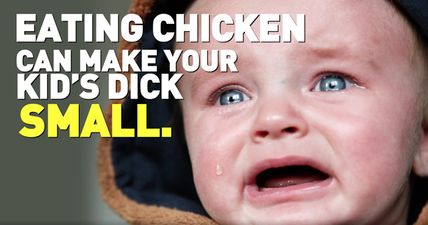 Ad blaming meat-eating mums for the size of their babies’ penises hasn’t gone down well