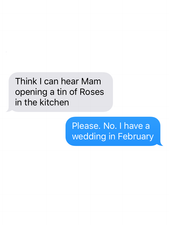 Texts from your greedy gut during Christmas