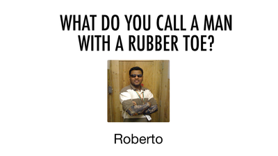 8 terrible Dad jokes with Facebook names as the punchlines