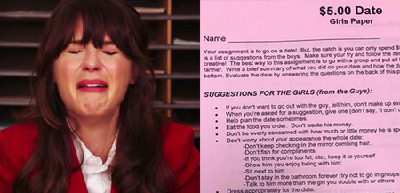 You won’t believe this homework assignment for girls is from 2017