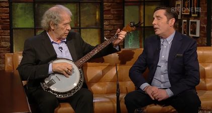 Two Irish music legends sang ‘The Green Fields of France’ on the Late Late and brought the house down