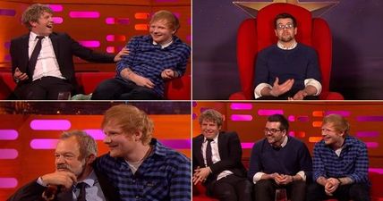 Ed Sheeran got a great surprise on Graham Norton last night when his friend appeared in the Red Chair