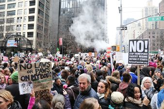 An unmistakably Irish sign was spotted at the New York Women’s March