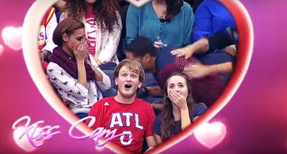 This guy’s kiss cam proposal went horribly wrong