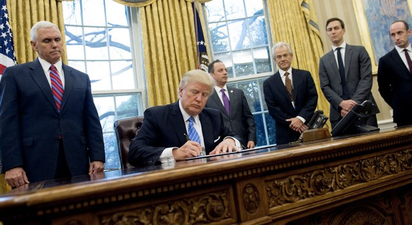 Donald Trump signs anti-abortion executive order