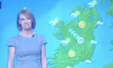 RTÉ weather woman Joanna Donnelly had an unusual sign-off on last night’s forecast