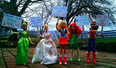 The Women’s March featuring Wonderwoman, Supergirl and Cinderella that’s gone viral