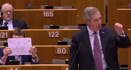 Politician that embarrassed Nigel Farage at the European Parliament has given his reasons why