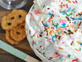Cake batter dip (the ONLY way to celebrate that January is over)