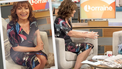 Viewers had a right giggle at Lorraine Kelly’s Next dress today