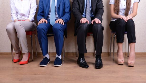 Business people waiting for job interview