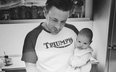 Picture of Jamie Oliver holding son River Rocket sparks a safety debate