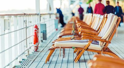 A man has been detained after his wife disappeared from a cruise ship