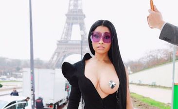 Nicki Minaj got her (pretty perfect) boob out and looked like a total goddess