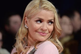 Holly Willoughby gets fit of giggles after accidentally saying rude word