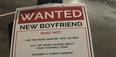 Woman prints poster with hilarious demands to find a new boyfriend