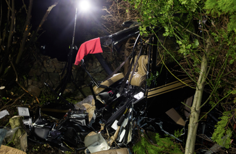 Father and son injured in helicopter crash are named