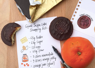 Someone has made a giant Jaffa Cake and it looks DIVINE