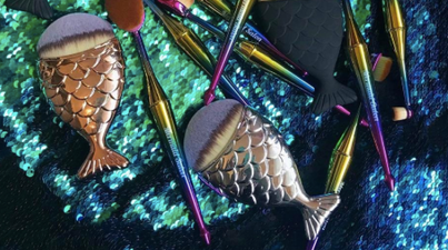 Mermaid makeup brushes have arrived and Ariel would be proud