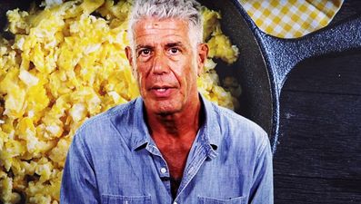 Chef Anthony Bourdain has revealed his secret to PERFECT scrambled eggs