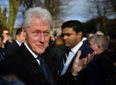 Bill Clinton surprised shoppers in Dublin this afternoon
