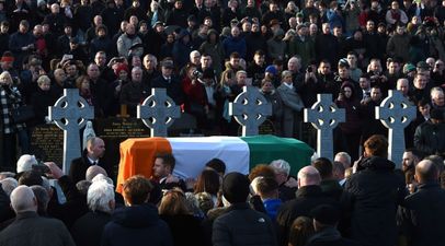 ‘Amhrán na bhFiann’ was sung at the grave of Martin McGuinness and it was something special