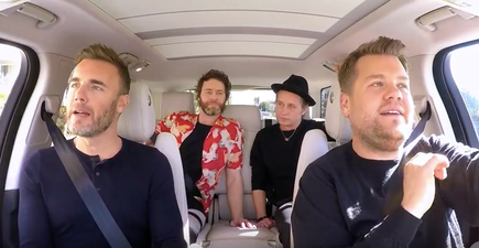 James Corden absolutely mortifies Take That on Carpool Karaoke