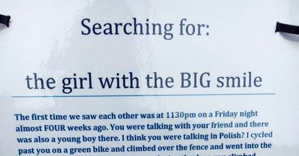 Are YOU the ‘girl with the big smile’? If so, this man would like to meet you